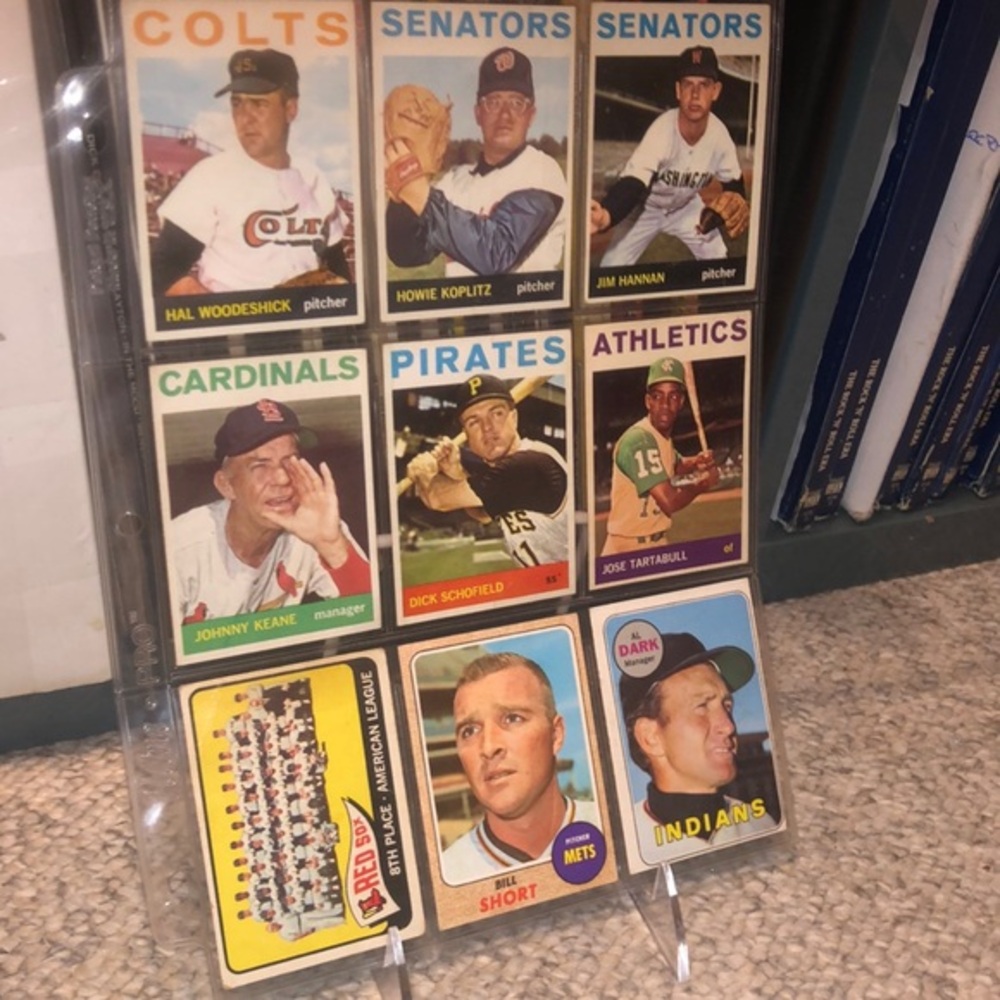 1960s Baseball Cards Red Sox Senators Colts Cardinals Indians As Pirates Topps